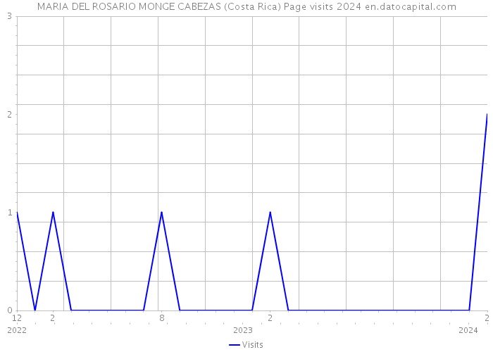 MARIA DEL ROSARIO MONGE CABEZAS (Costa Rica) Page visits 2024 