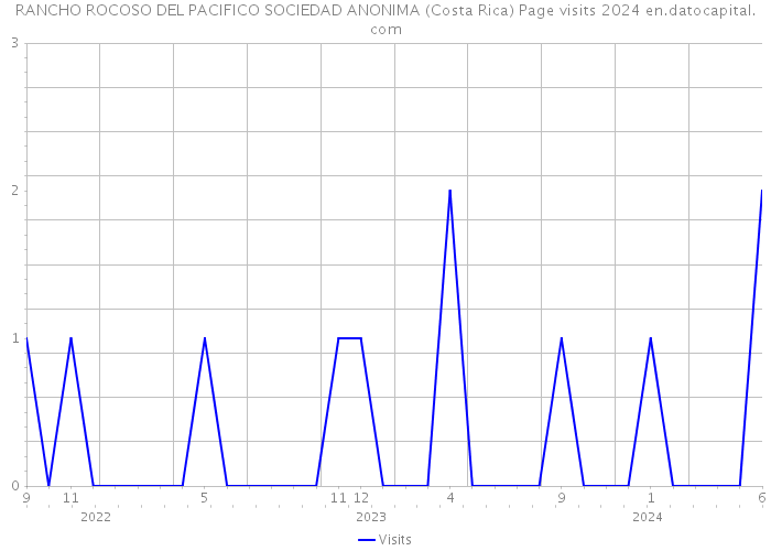 RANCHO ROCOSO DEL PACIFICO SOCIEDAD ANONIMA (Costa Rica) Page visits 2024 