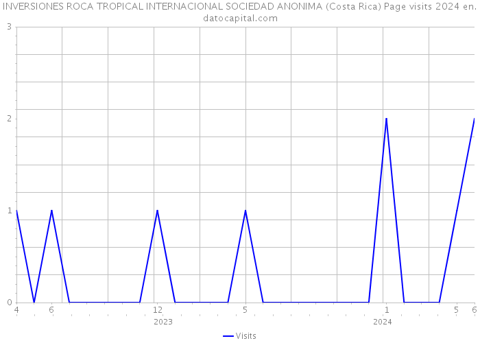INVERSIONES ROCA TROPICAL INTERNACIONAL SOCIEDAD ANONIMA (Costa Rica) Page visits 2024 