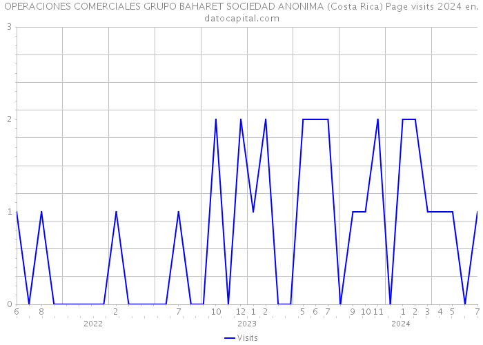 OPERACIONES COMERCIALES GRUPO BAHARET SOCIEDAD ANONIMA (Costa Rica) Page visits 2024 