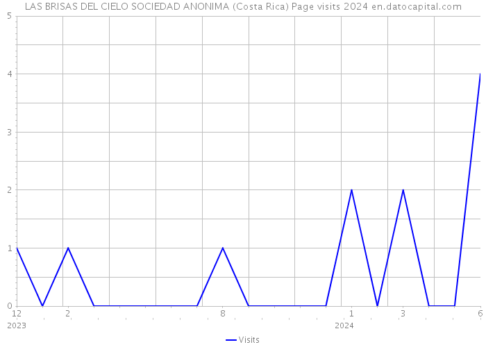 LAS BRISAS DEL CIELO SOCIEDAD ANONIMA (Costa Rica) Page visits 2024 