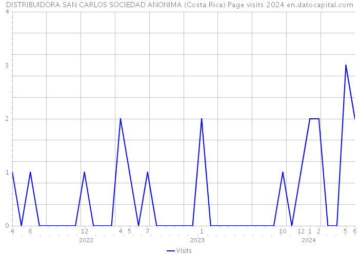 DISTRIBUIDORA SAN CARLOS SOCIEDAD ANONIMA (Costa Rica) Page visits 2024 