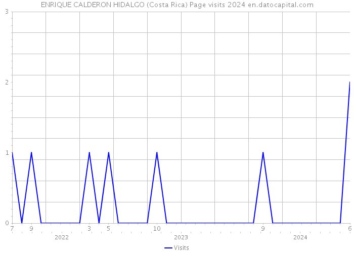 ENRIQUE CALDERON HIDALGO (Costa Rica) Page visits 2024 