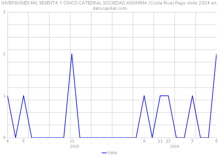 INVERSIONES MIL SESENTA Y CINCO CATEDRAL SOCIEDAD ANONIMA (Costa Rica) Page visits 2024 