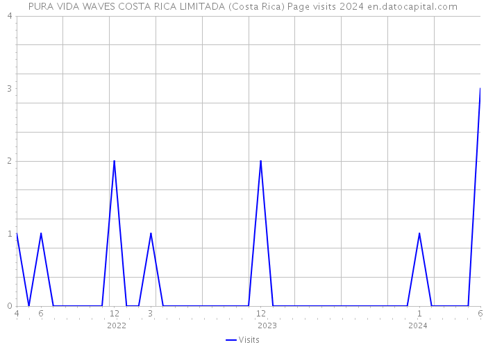 PURA VIDA WAVES COSTA RICA LIMITADA (Costa Rica) Page visits 2024 