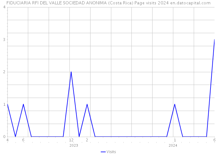 FIDUCIARIA RFI DEL VALLE SOCIEDAD ANONIMA (Costa Rica) Page visits 2024 