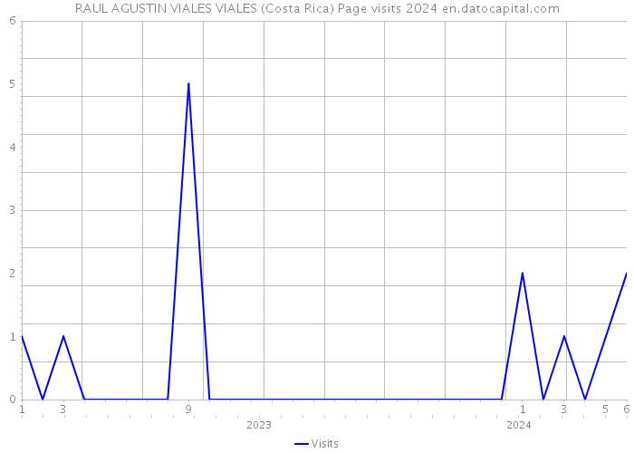 RAUL AGUSTIN VIALES VIALES (Costa Rica) Page visits 2024 
