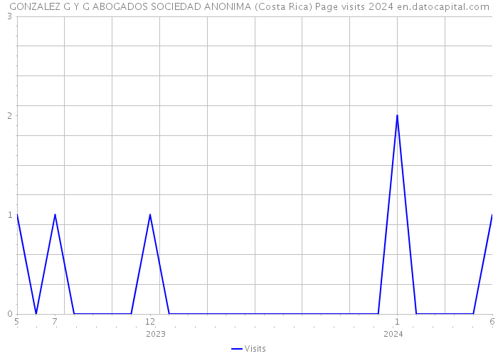 GONZALEZ G Y G ABOGADOS SOCIEDAD ANONIMA (Costa Rica) Page visits 2024 