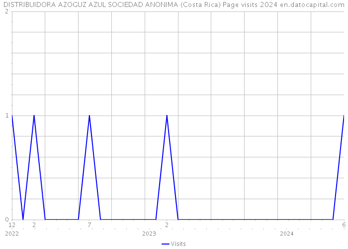 DISTRIBUIDORA AZOGUZ AZUL SOCIEDAD ANONIMA (Costa Rica) Page visits 2024 