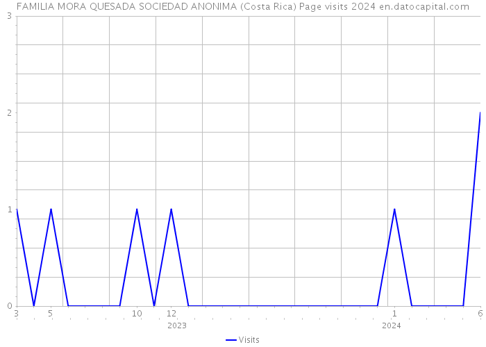 FAMILIA MORA QUESADA SOCIEDAD ANONIMA (Costa Rica) Page visits 2024 