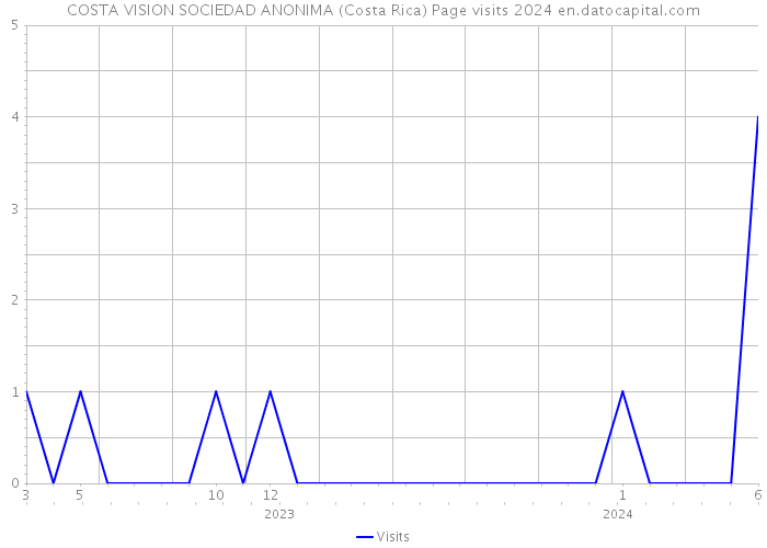 COSTA VISION SOCIEDAD ANONIMA (Costa Rica) Page visits 2024 