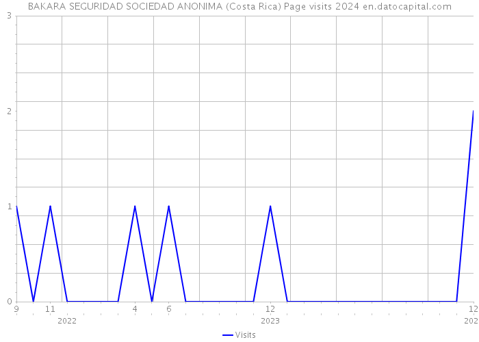 BAKARA SEGURIDAD SOCIEDAD ANONIMA (Costa Rica) Page visits 2024 