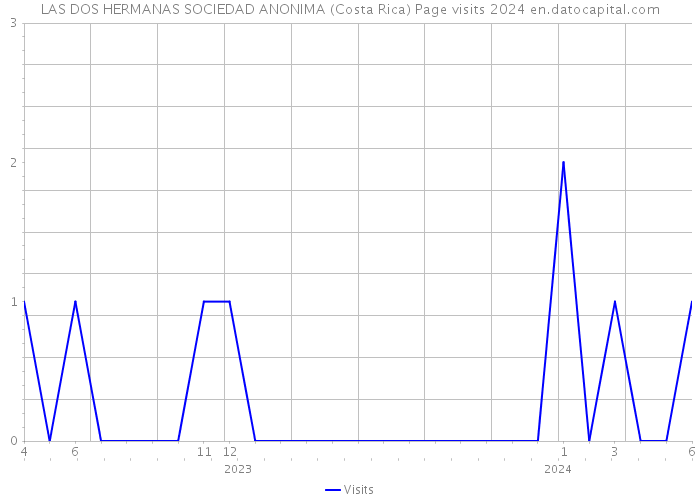 LAS DOS HERMANAS SOCIEDAD ANONIMA (Costa Rica) Page visits 2024 