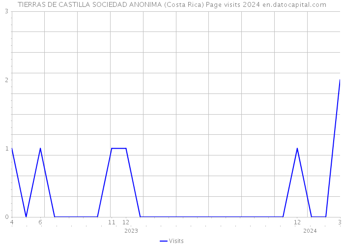 TIERRAS DE CASTILLA SOCIEDAD ANONIMA (Costa Rica) Page visits 2024 
