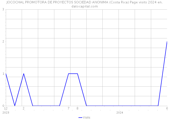 JOCOCHAL PROMOTORA DE PROYECTOS SOCIEDAD ANONIMA (Costa Rica) Page visits 2024 