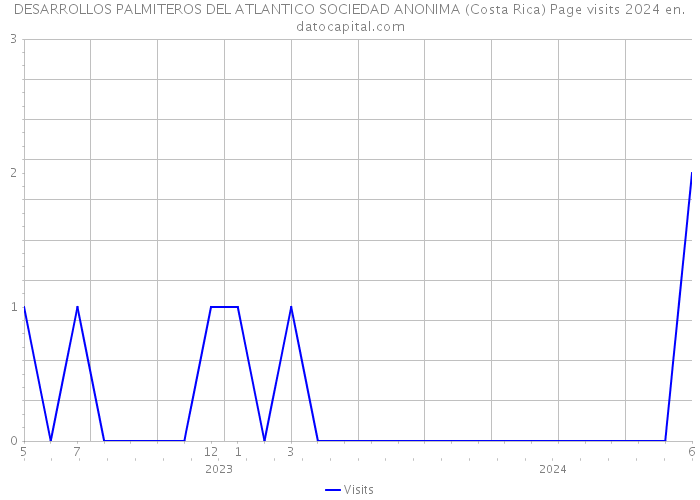 DESARROLLOS PALMITEROS DEL ATLANTICO SOCIEDAD ANONIMA (Costa Rica) Page visits 2024 