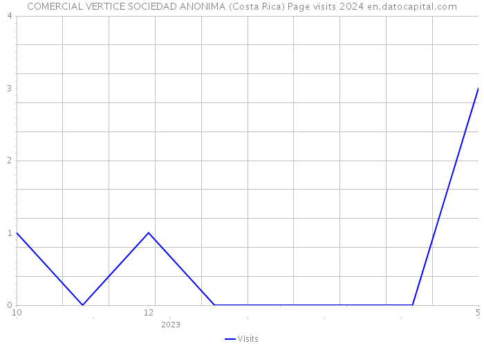 COMERCIAL VERTICE SOCIEDAD ANONIMA (Costa Rica) Page visits 2024 