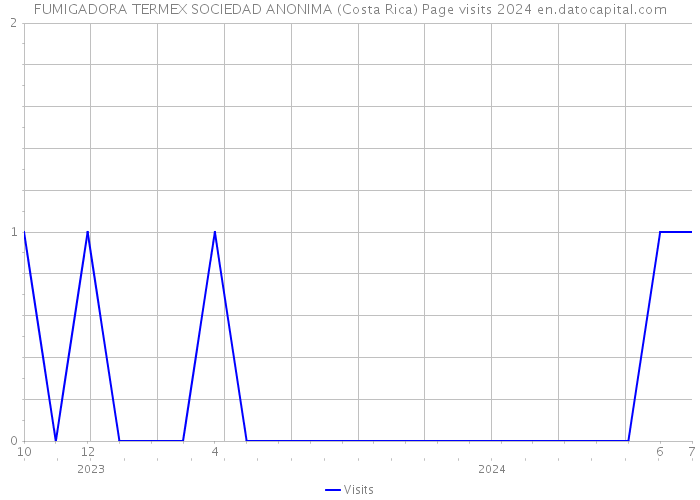 FUMIGADORA TERMEX SOCIEDAD ANONIMA (Costa Rica) Page visits 2024 
