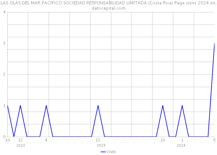 LAS OLAS DEL MAR PACIFICO SOCIEDAD RESPONSABILIDAD LIMITADA (Costa Rica) Page visits 2024 