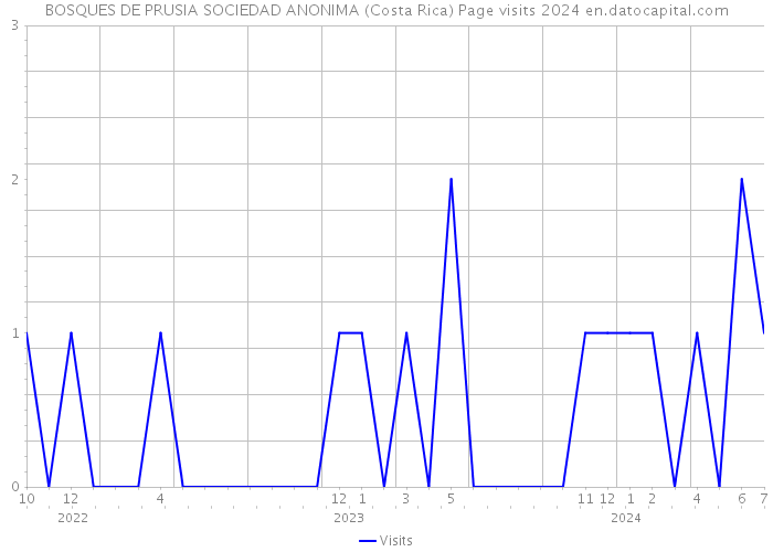 BOSQUES DE PRUSIA SOCIEDAD ANONIMA (Costa Rica) Page visits 2024 