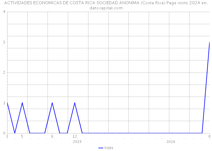 ACTIVIDADES ECONOMICAS DE COSTA RICA SOCIEDAD ANONIMA (Costa Rica) Page visits 2024 