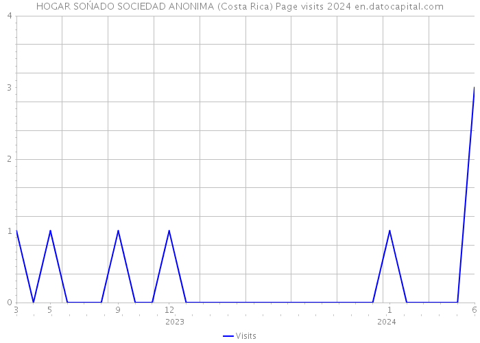 HOGAR SOŃADO SOCIEDAD ANONIMA (Costa Rica) Page visits 2024 