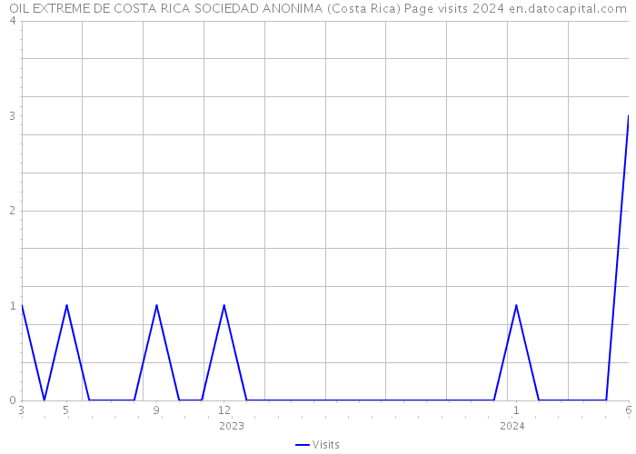 OIL EXTREME DE COSTA RICA SOCIEDAD ANONIMA (Costa Rica) Page visits 2024 