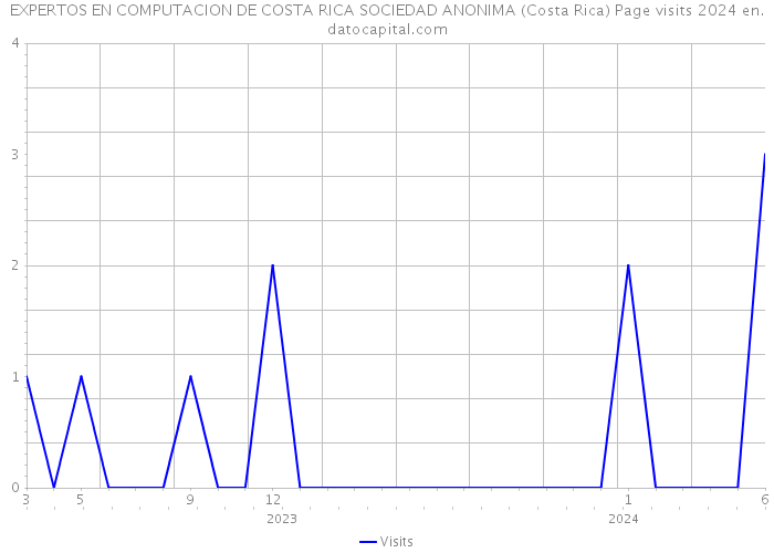 EXPERTOS EN COMPUTACION DE COSTA RICA SOCIEDAD ANONIMA (Costa Rica) Page visits 2024 