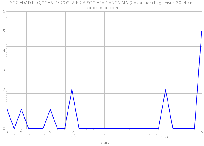 SOCIEDAD PROJOCHA DE COSTA RICA SOCIEDAD ANONIMA (Costa Rica) Page visits 2024 