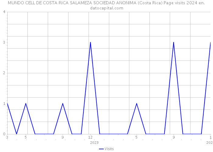 MUNDO CELL DE COSTA RICA SALAMEZA SOCIEDAD ANONIMA (Costa Rica) Page visits 2024 