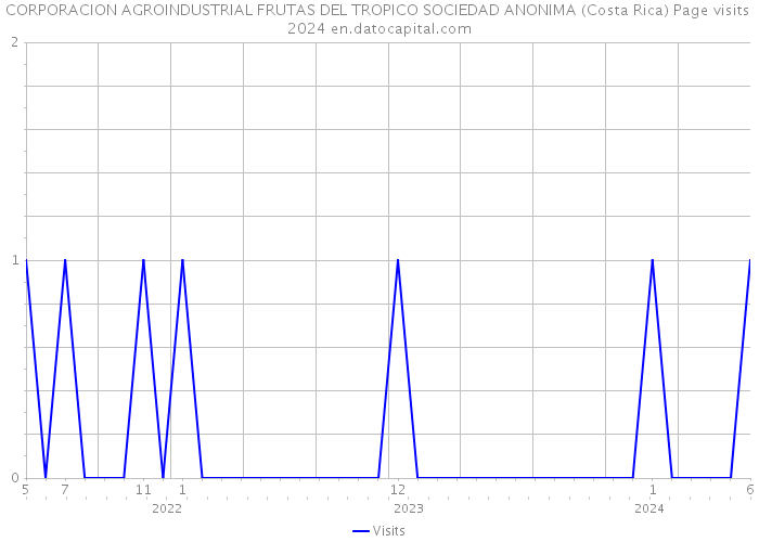 CORPORACION AGROINDUSTRIAL FRUTAS DEL TROPICO SOCIEDAD ANONIMA (Costa Rica) Page visits 2024 