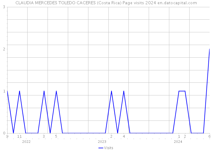 CLAUDIA MERCEDES TOLEDO CACERES (Costa Rica) Page visits 2024 