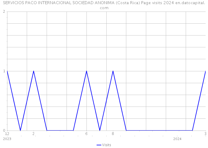 SERVICIOS PACO INTERNACIONAL SOCIEDAD ANONIMA (Costa Rica) Page visits 2024 