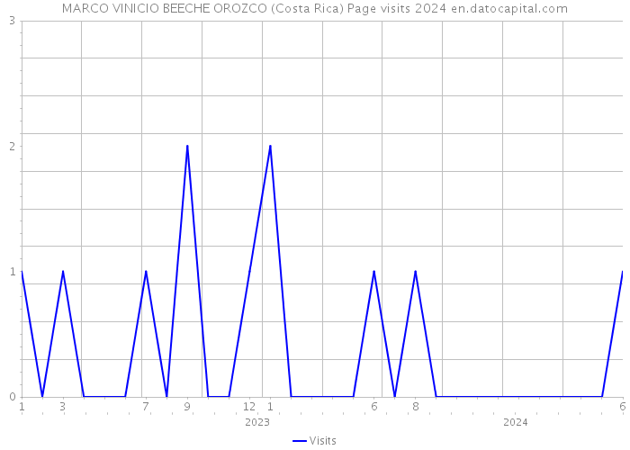 MARCO VINICIO BEECHE OROZCO (Costa Rica) Page visits 2024 