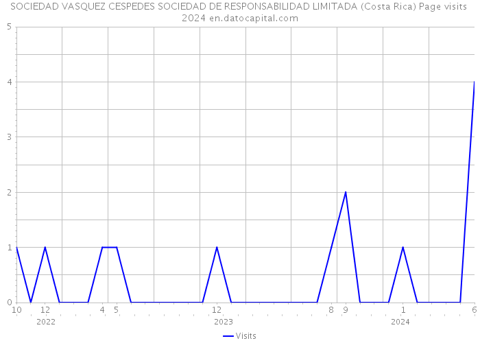 SOCIEDAD VASQUEZ CESPEDES SOCIEDAD DE RESPONSABILIDAD LIMITADA (Costa Rica) Page visits 2024 