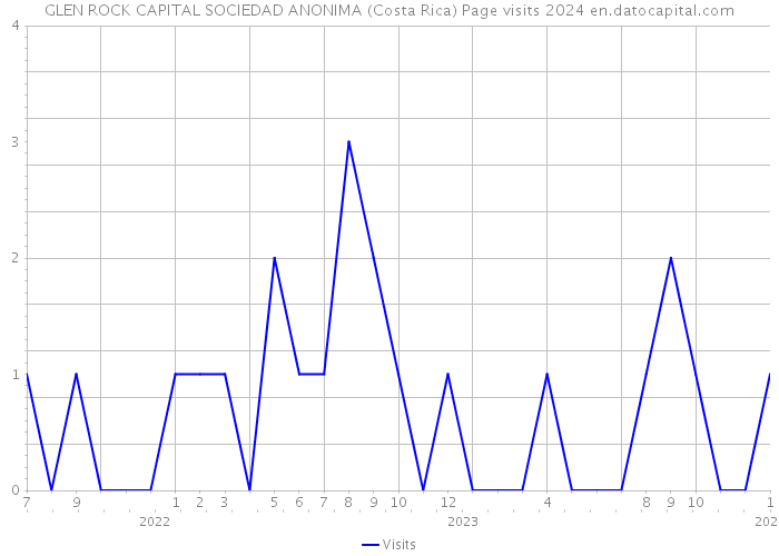 GLEN ROCK CAPITAL SOCIEDAD ANONIMA (Costa Rica) Page visits 2024 