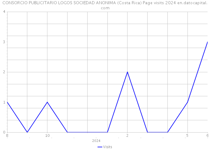CONSORCIO PUBLICITARIO LOGOS SOCIEDAD ANONIMA (Costa Rica) Page visits 2024 