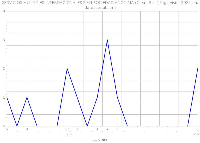 SERVICIOS MULTIPLES INTERNACIONALES S M I SOCIEDAD ANONIMA (Costa Rica) Page visits 2024 