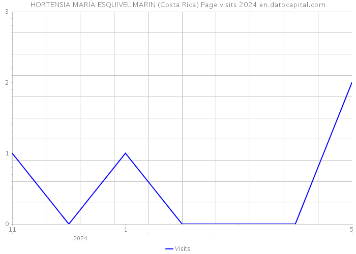 HORTENSIA MARIA ESQUIVEL MARIN (Costa Rica) Page visits 2024 