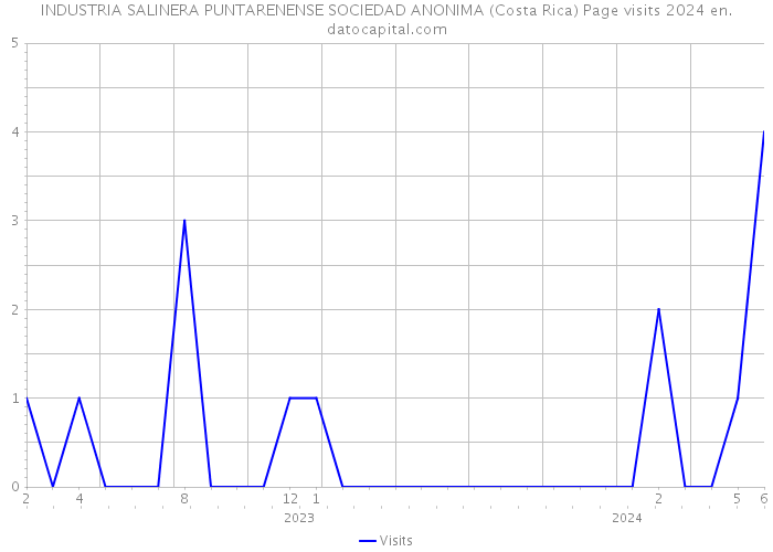 INDUSTRIA SALINERA PUNTARENENSE SOCIEDAD ANONIMA (Costa Rica) Page visits 2024 