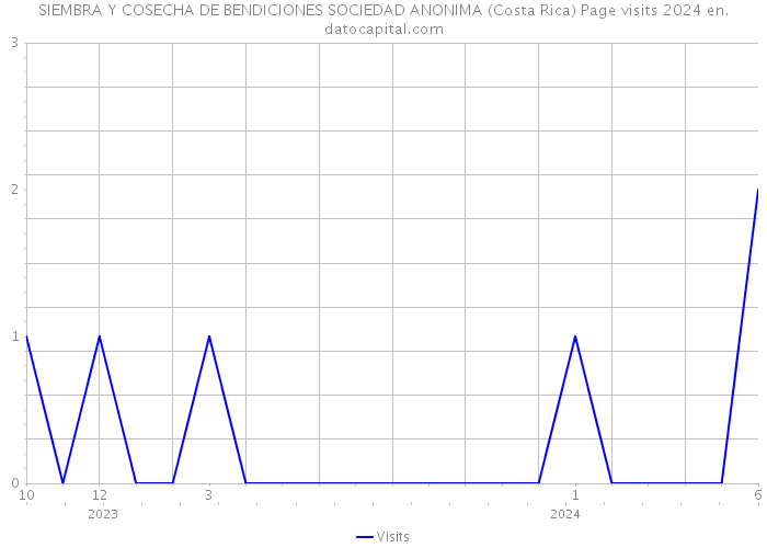 SIEMBRA Y COSECHA DE BENDICIONES SOCIEDAD ANONIMA (Costa Rica) Page visits 2024 