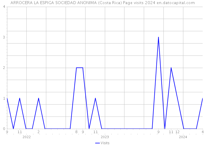 ARROCERA LA ESPIGA SOCIEDAD ANONIMA (Costa Rica) Page visits 2024 