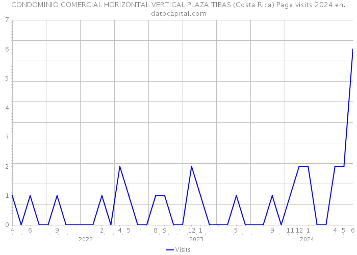 CONDOMINIO COMERCIAL HORIZONTAL VERTICAL PLAZA TIBAS (Costa Rica) Page visits 2024 