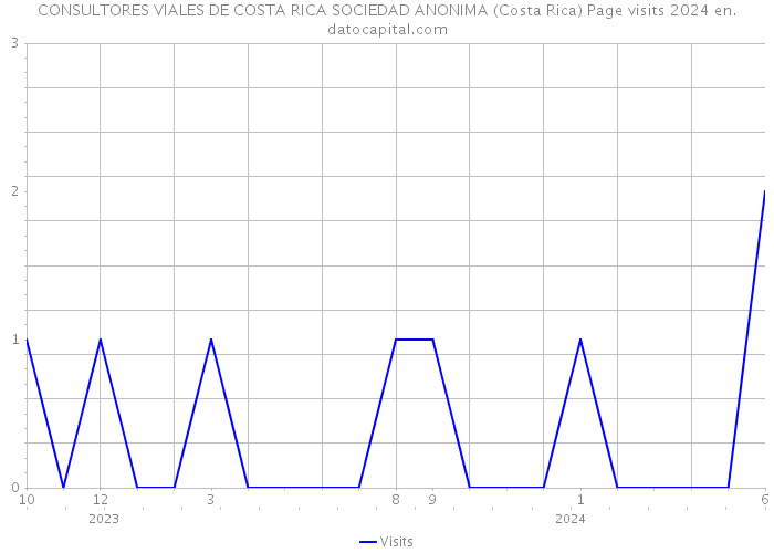 CONSULTORES VIALES DE COSTA RICA SOCIEDAD ANONIMA (Costa Rica) Page visits 2024 