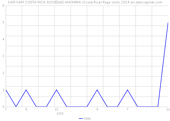 KAPI KAPI COSTA RICA SOCIEDAD ANONIMA (Costa Rica) Page visits 2024 