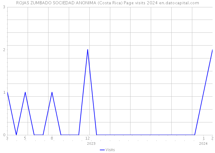 ROJAS ZUMBADO SOCIEDAD ANONIMA (Costa Rica) Page visits 2024 