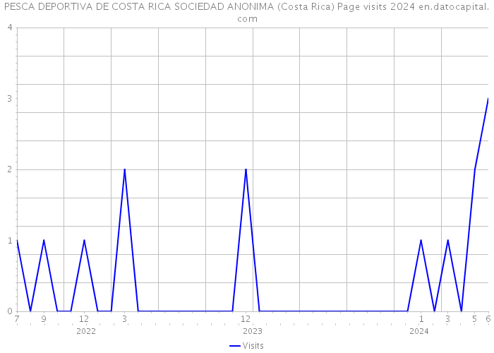 PESCA DEPORTIVA DE COSTA RICA SOCIEDAD ANONIMA (Costa Rica) Page visits 2024 