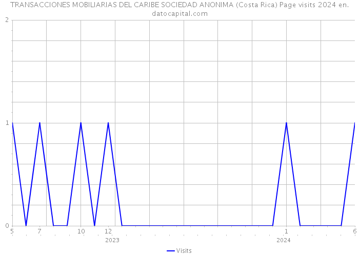 TRANSACCIONES MOBILIARIAS DEL CARIBE SOCIEDAD ANONIMA (Costa Rica) Page visits 2024 