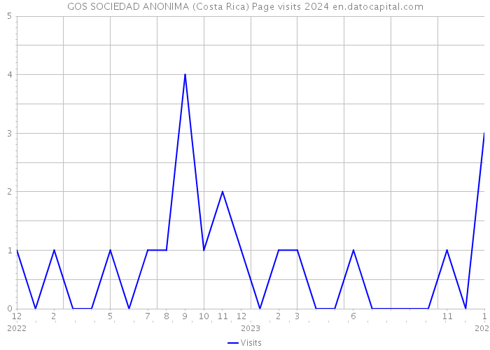 GOS SOCIEDAD ANONIMA (Costa Rica) Page visits 2024 