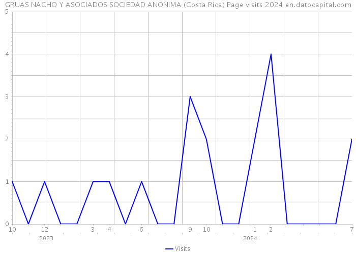 GRUAS NACHO Y ASOCIADOS SOCIEDAD ANONIMA (Costa Rica) Page visits 2024 
